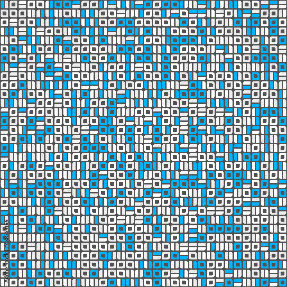 Fototapeta premium Abstract Geometric Pattern generative computational art illustration