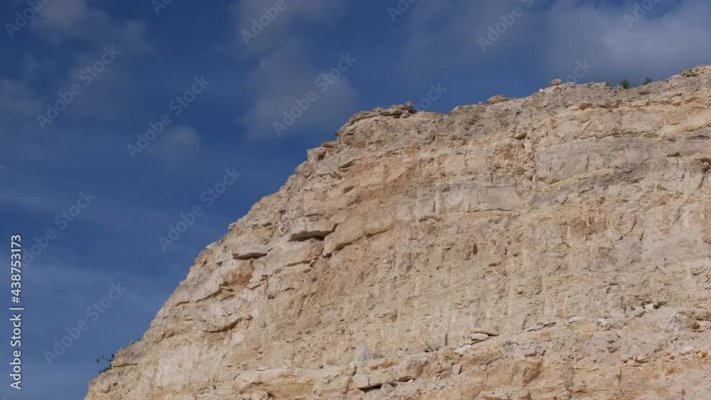 Landscape of stone quarry on a summer day. Landscape of stone quarry on a summer day.