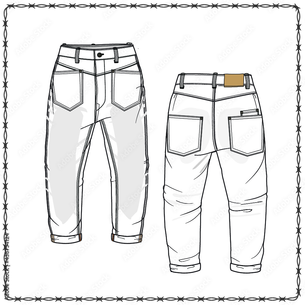 Editable fashion garment flat sketch for creating new designs mockup Editable fashion garment flat sketch for creating new designs mockup
