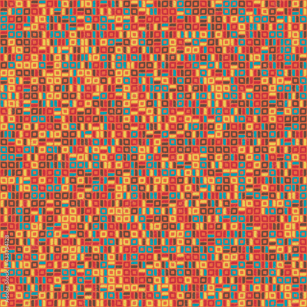 Fototapeta premium Abstract Geometric Pattern generative computational art illustration