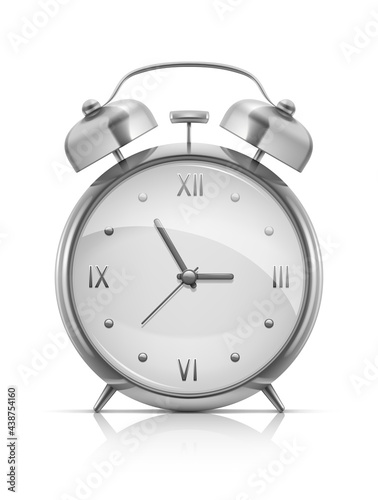 Vector illustration of a classic alarm clock.