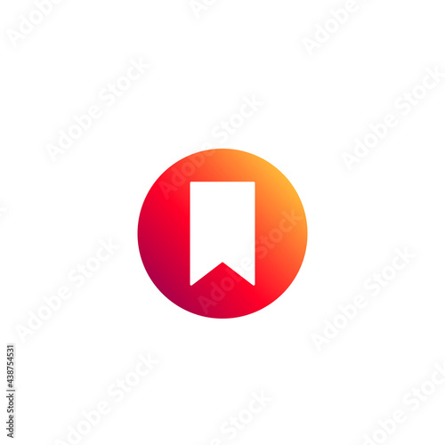 Bookmark Icon. Vector illustration for graphic design, Web, UI, app.