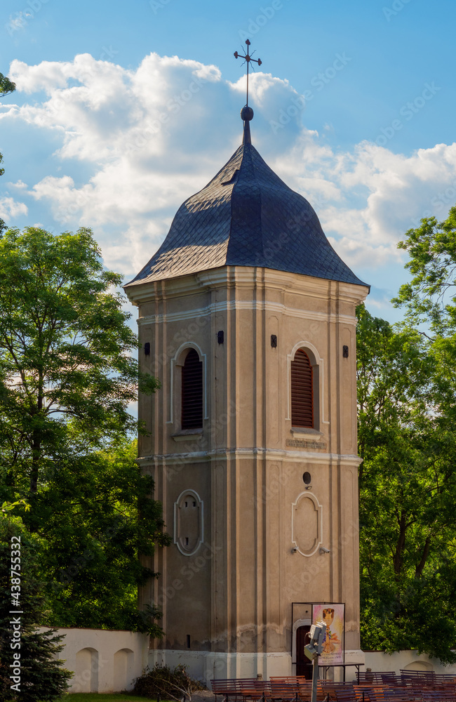 the historic church belfry in the town of Krasnik