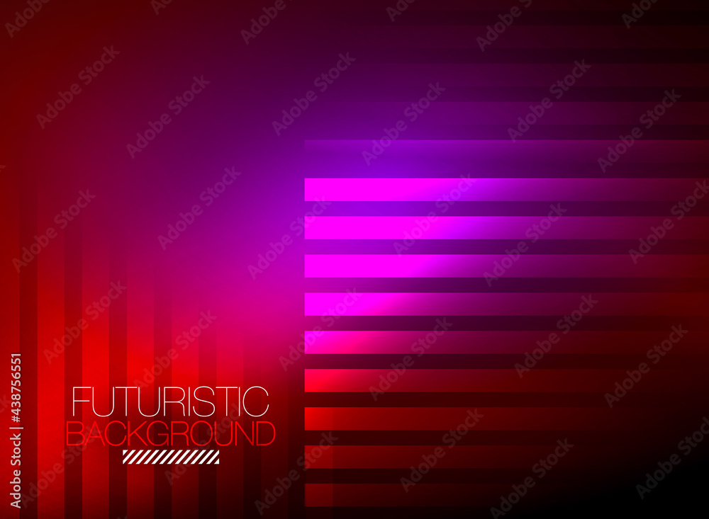 Bright neon color techno abstract background, shiny glowing neon lines in the dark background Bright neon color techno abstract background, shiny glowing neon lines in the dark background