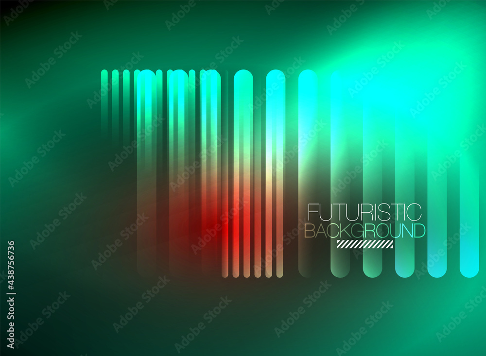 Bright neon color techno abstract background, shiny glowing neon lines in the dark background Bright neon color techno abstract background, shiny glowing neon lines in the dark background