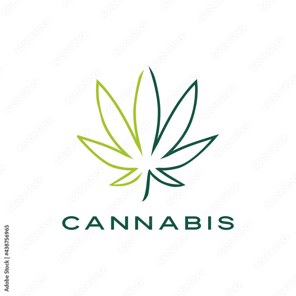 cannabis leaf logo vector icon illustration cannabis leaf logo vector icon illustration