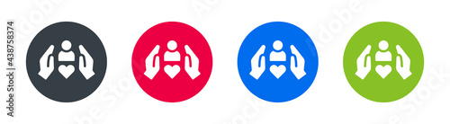 Customer care icon concept symbol design.