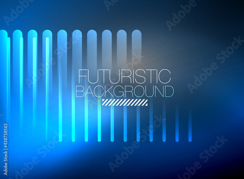 Bright neon color techno abstract background  shiny glowing neon lines in the dark background