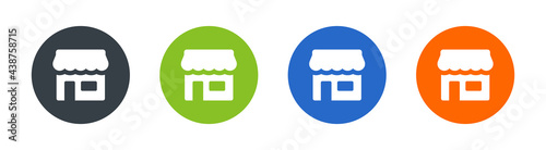 Shop and store icon sign symbol vector illustration