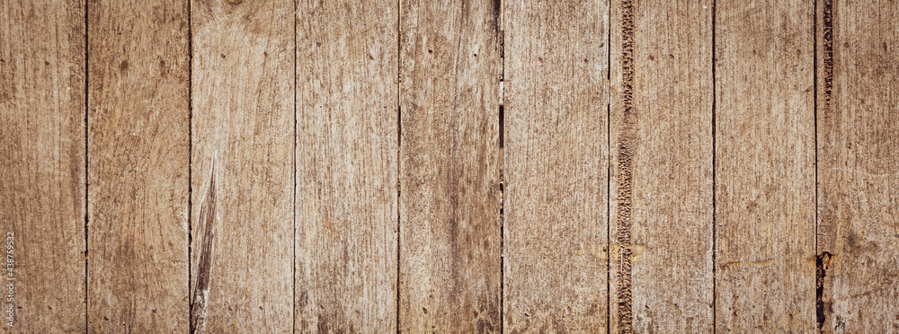 Naklejka premium old wood plank texture can be use as background