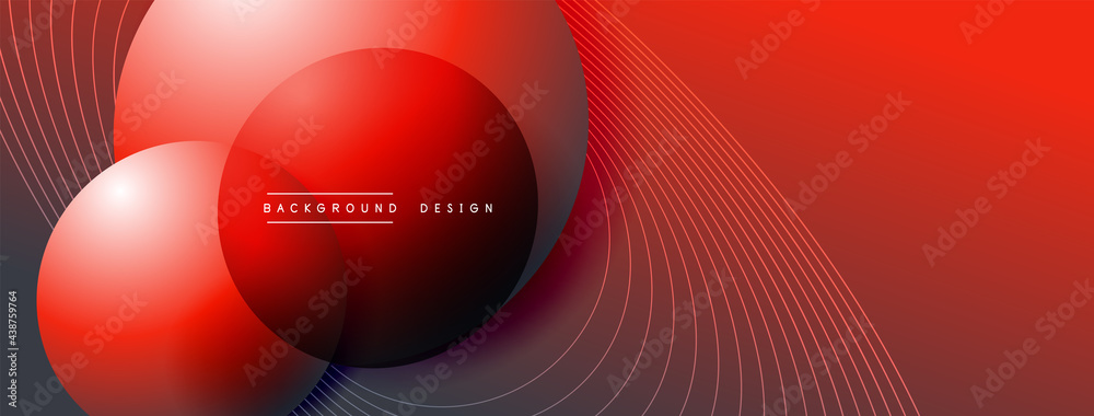 Gradient circles with shadows. Vector techno abstract background. Modern overlapping forms wallpaper background, design template Gradient circles with shadows. Vector techno abstract background. Modern overlapping forms wallpaper background, design template