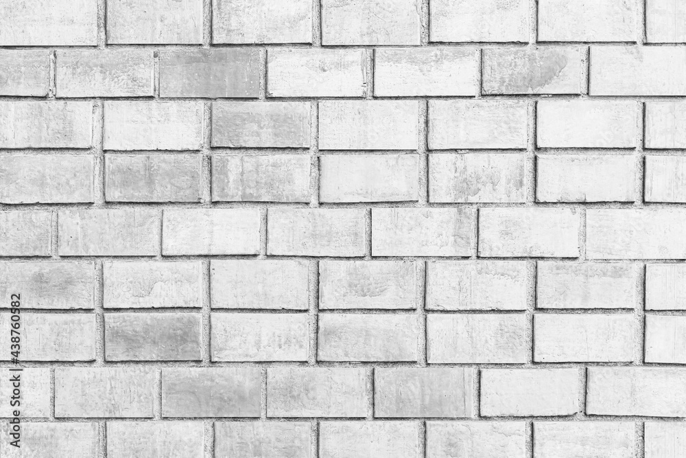 Fototapeta premium Vintage white stone brick wall pattern and background seamless