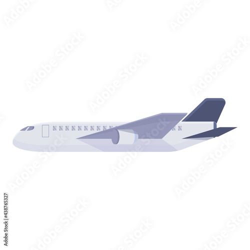 Travel airplane icon. Cartoon of Travel airplane vector icon for web design isolated on white background