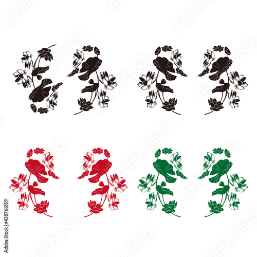 スイレンの花輪