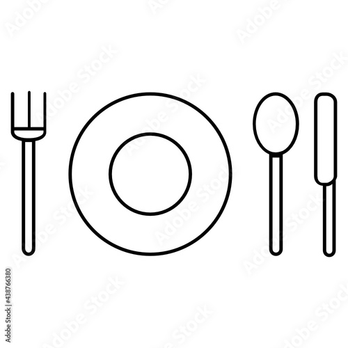 plate and cutlery