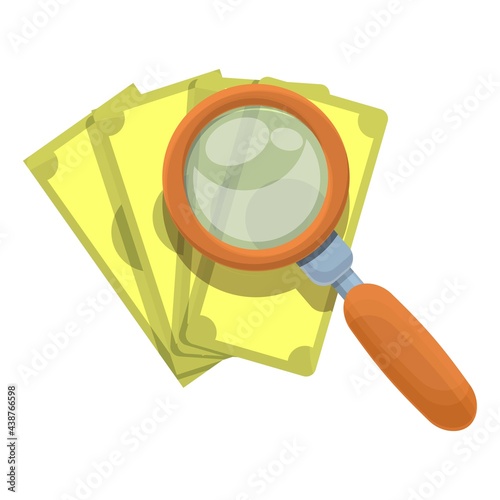 Search anti-money laundry icon. Cartoon of Search anti-money laundry vector icon for web design isolated on white background