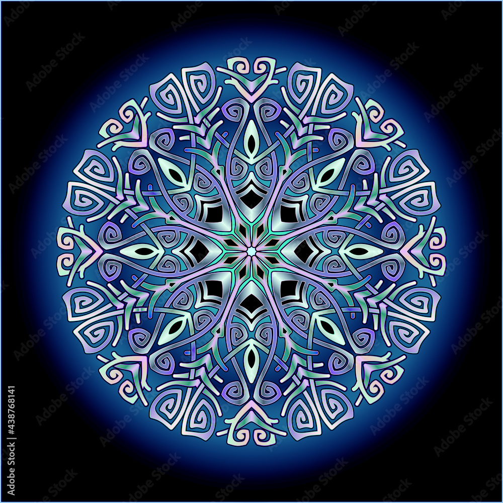 mandala art ornament for printing