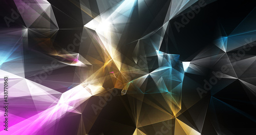 Abstract plexus shape, lines connections background