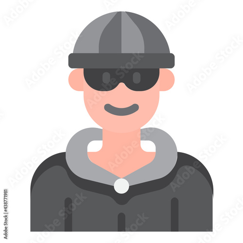 profile flat style icon