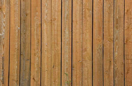 Background of old wooden boards in yellow. Light yellow color wooden texture 