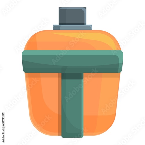 Flask for expeditions icon. Cartoon of Flask for expeditions vector icon for web design isolated on white background