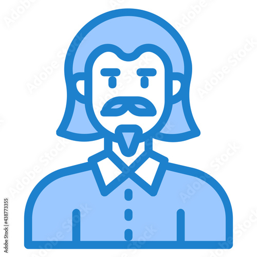 profile blue style icon