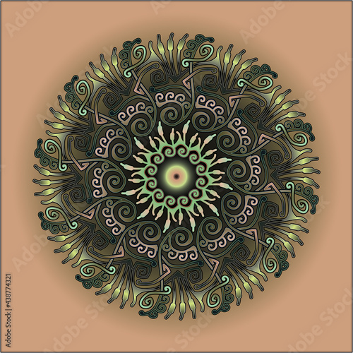 mandala art ornament for printing