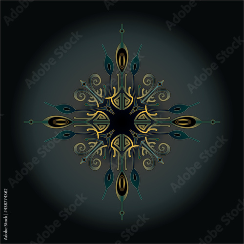 mandala art ornament for printing