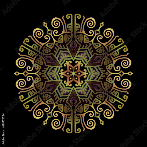 mandala art ornament for printing