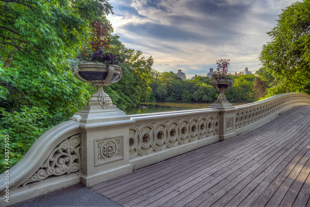 Bow bridge in late spring Bow bridge in late spring