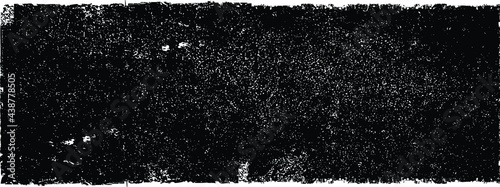 Grunge paint roller . Vector brush stroke . Distressed banner .