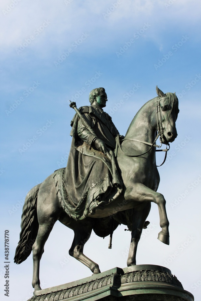 Equestrian Statue of King John of Saxony in Dresden, Germany Equestrian Statue of King John of Saxony in Dresden, Germany