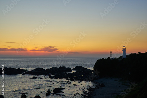 潮岬からの夕日