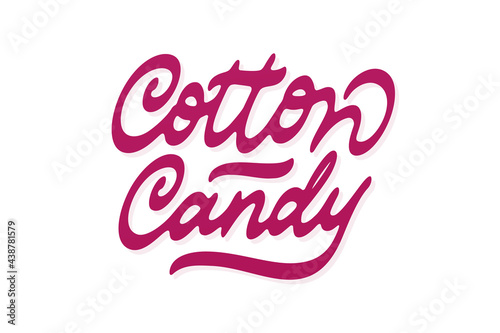 Cotton Candy vector lettering