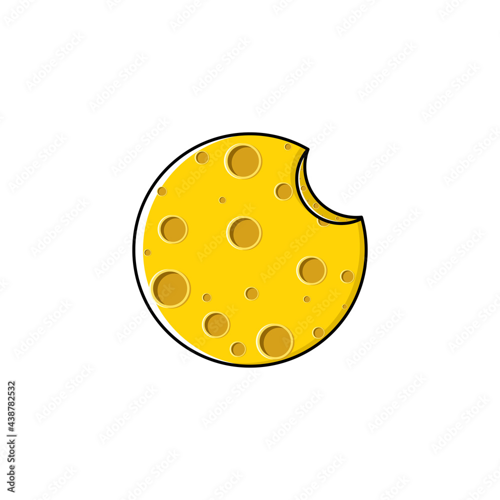 Fototapeta premium moon design with cheese texture