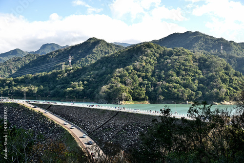 Shihmen Reservoir, Taoyuan, Taiwan: Beautiful landscape of Shimen Reservoir. photo