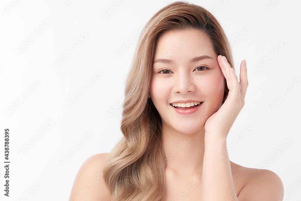 Beautiful young asian woman with clean fresh skin on white background, Face care, Facial treatment, Cosmetology, beauty and spa, Asian women portrait. Beautiful young asian woman with clean fresh skin on white background, Face care, Facial treatment, Cosmetology, beauty and spa, Asian women portrait.