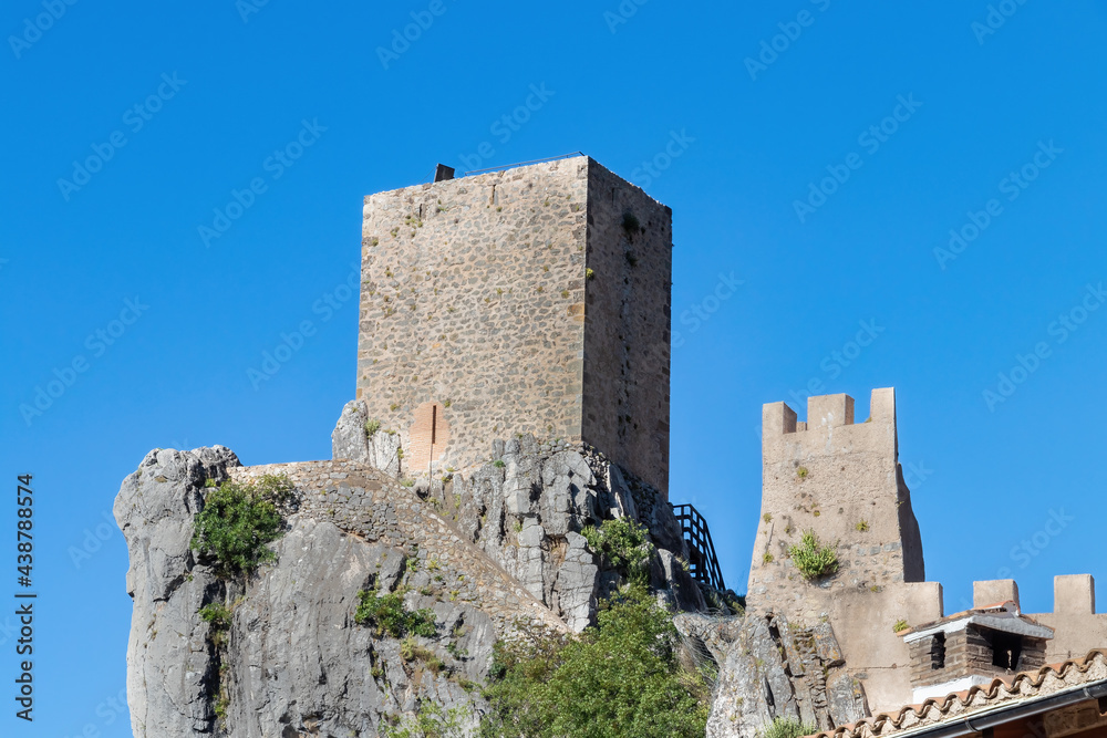 La Iruela Castle, old enclave of defensive origin located in the Spanish municipality La Iruela, two kilometers from Cazorla in Jaen.