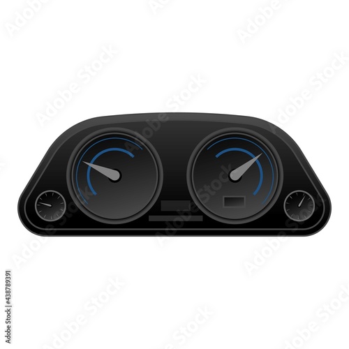 Car dashboard icon, cartoon style