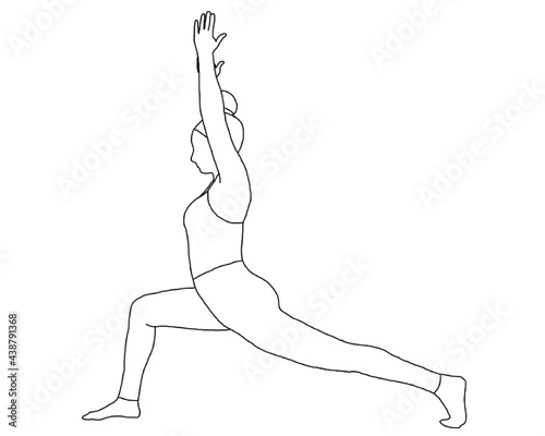 yoga, high lunge, ashta chandrasana, crescent moon