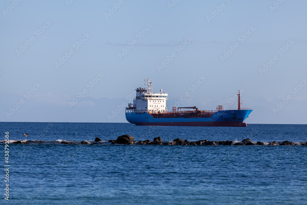 Tanker moored in the Atlantic Ocean Tanker moored in the Atlantic Ocean