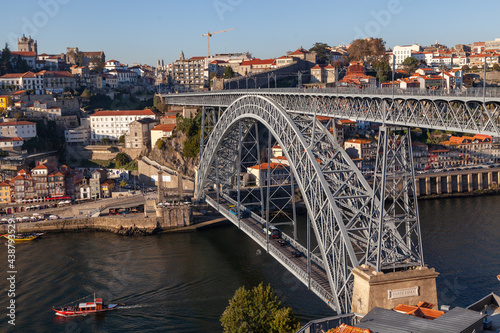 Bridge in the city of Porto Portugal