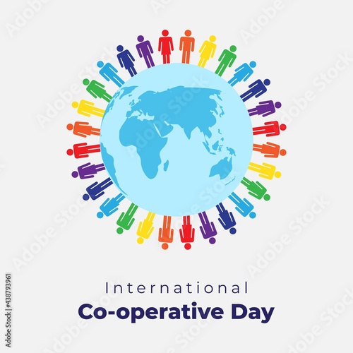 vector illustration for international co-operative day
