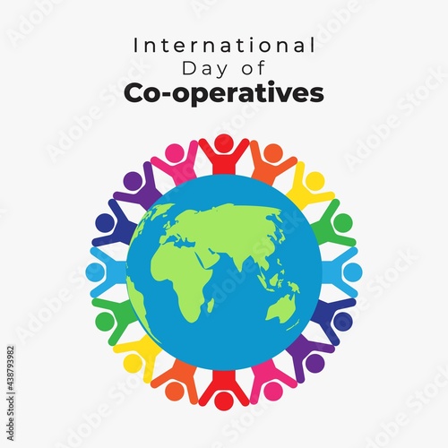 vector illustration for international co-operative day