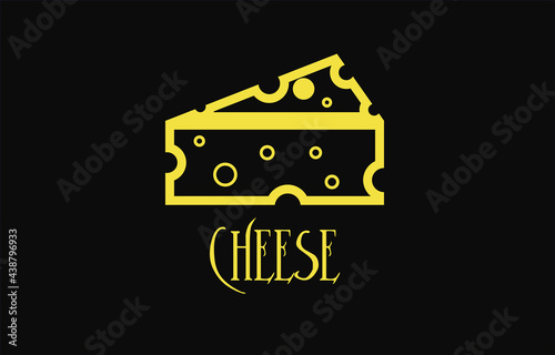 cheese icon vector. cheese filled outline style design