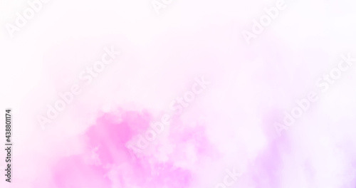 Cloud background. Sky with the cloud. Pink and purple background and texture. 3d rendering.