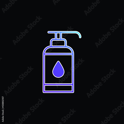Antiseptic blue gradient vector icon