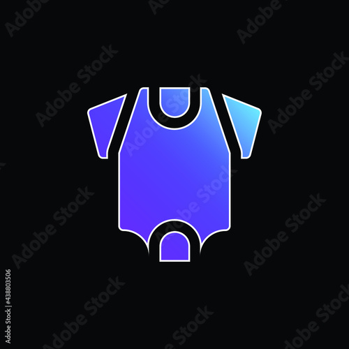 Baby Body blue gradient vector icon