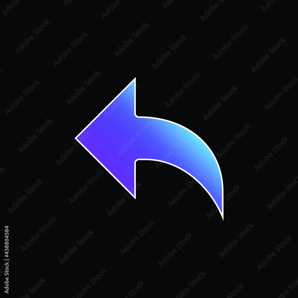 Arrow blue gradient vector icon Arrow blue gradient vector icon