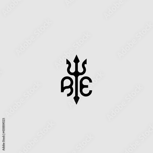 BE initial logo best for ocean theme company